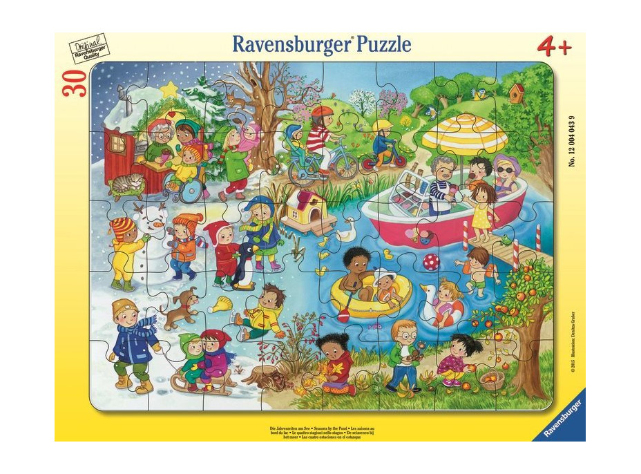 RAVENSBURGER Puzzle 4 ročné obdobia pri vode 30 dielikov