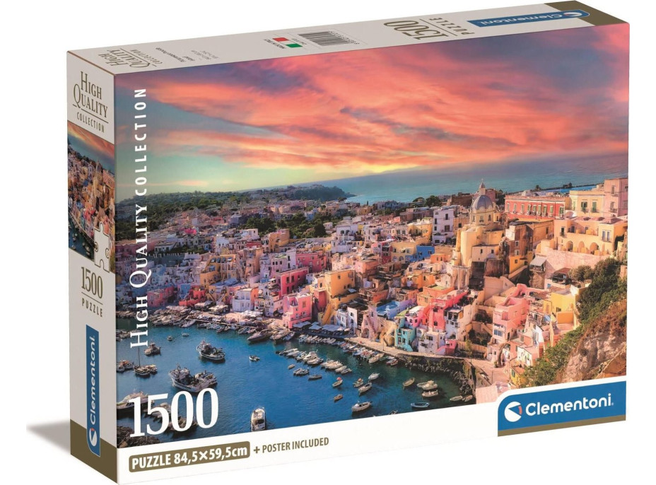 CLEMENTONI Puzzle Procida, Taliansko 1500 dielikov