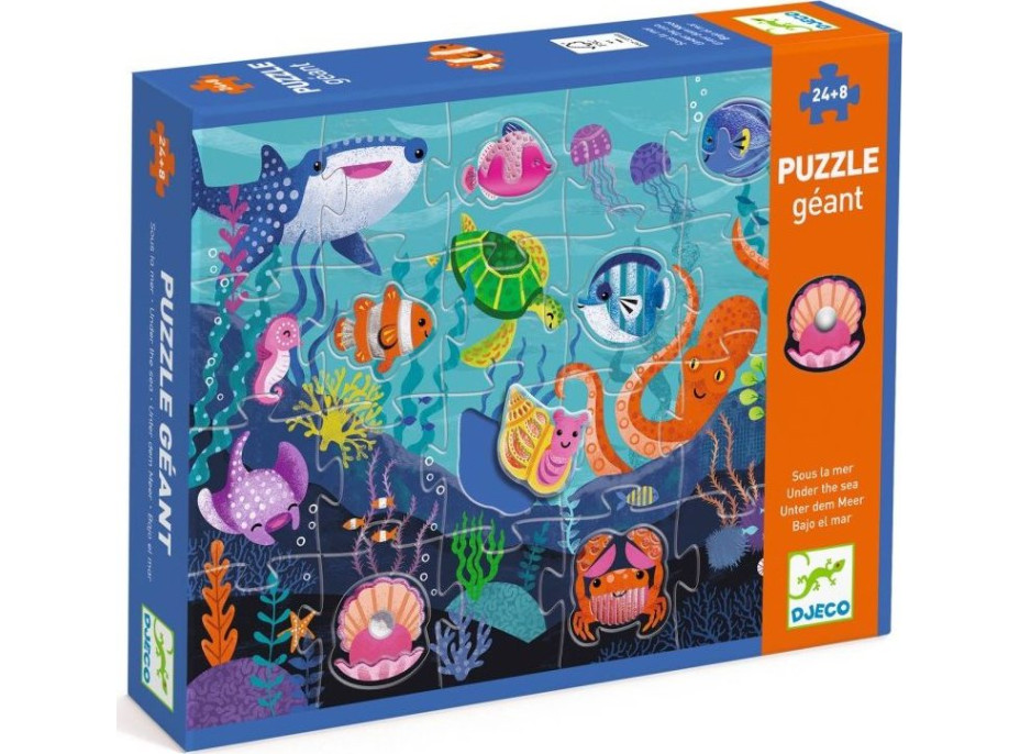 DJECO Puzzle Tactilo sea 24+8 dielikov
