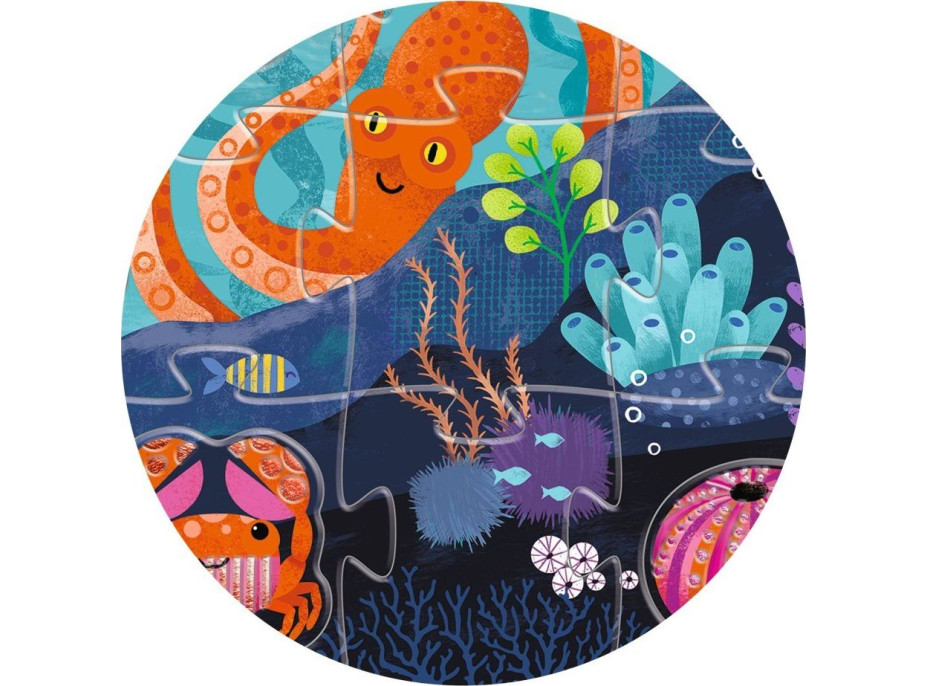 DJECO Puzzle Tactilo sea 24+8 dielikov
