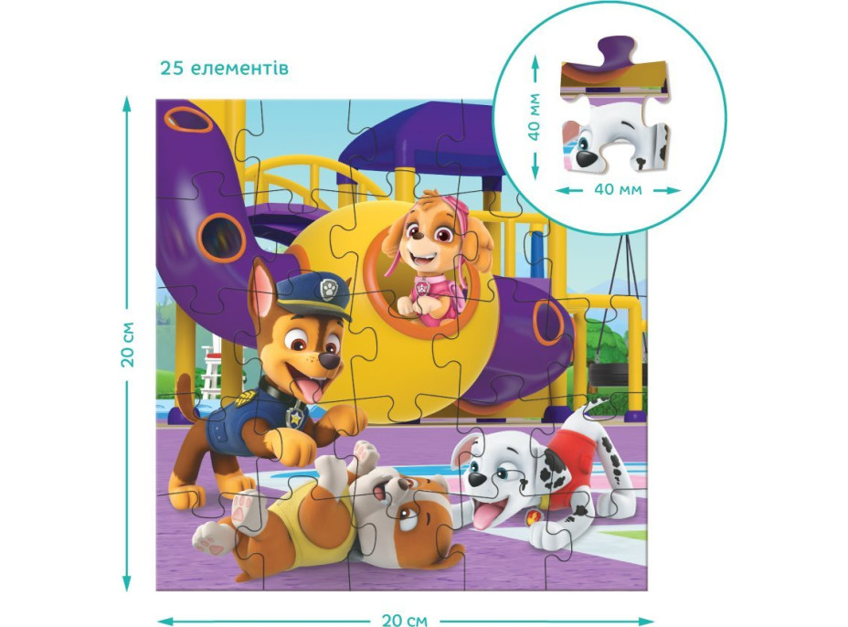 DODO Puzzle Tlapková patrola: Na ihrisku 3v1 (25,36,54 dielikov)