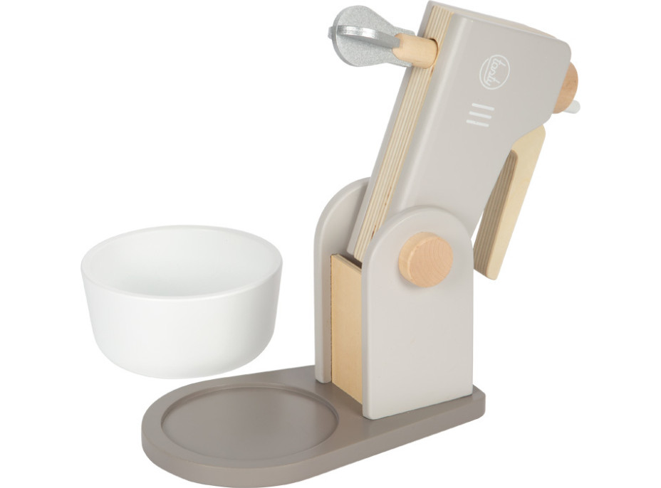 small foot Drevený kuchynský robot 2 v 1 Tasty šedý