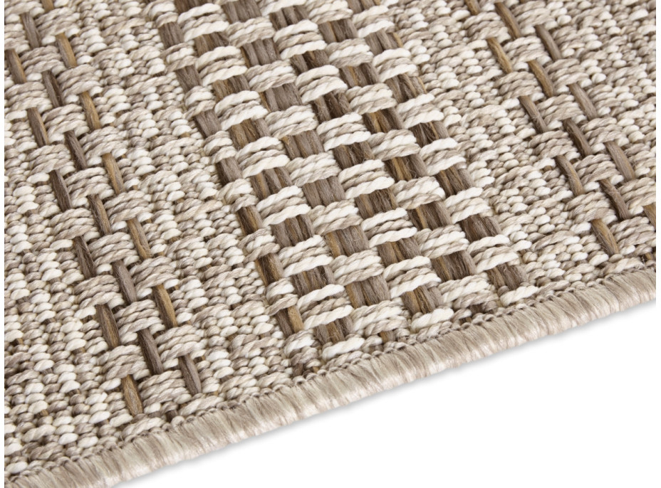 Kusový koberec Brave 103612 Natural Brown z kolekcie Elle – na von aj na doma