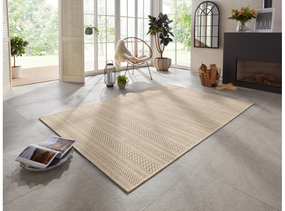 Kusový koberec Brave 103612 Natural Brown z kolekcie Elle – na von aj na doma