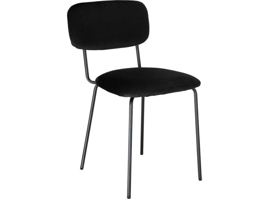 Jedálenská stolička LOUIS Velvet - čierna