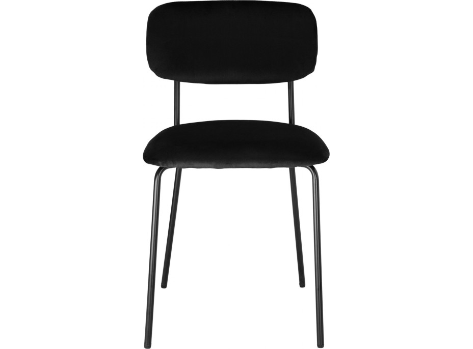 Jedálenská stolička LOUIS Velvet - čierna