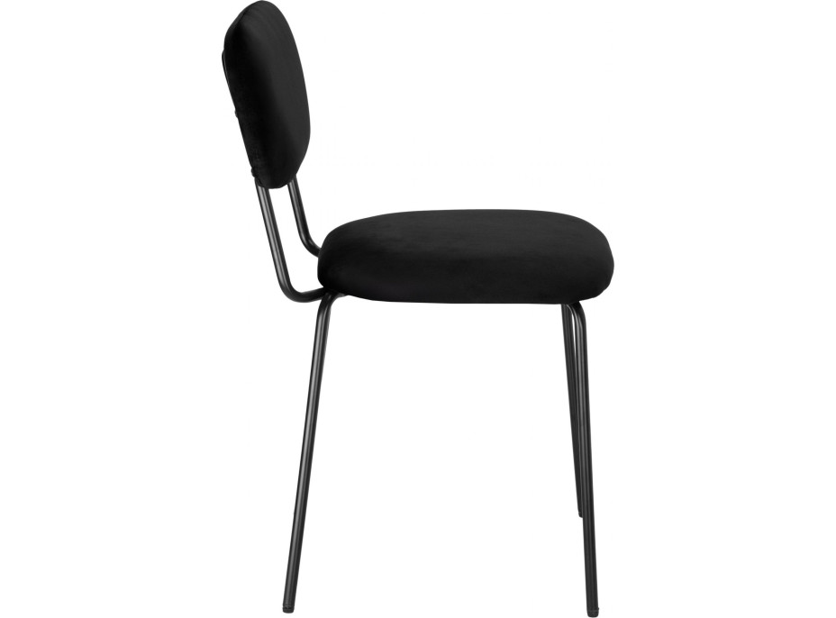 Jedálenská stolička LOUIS Velvet - čierna