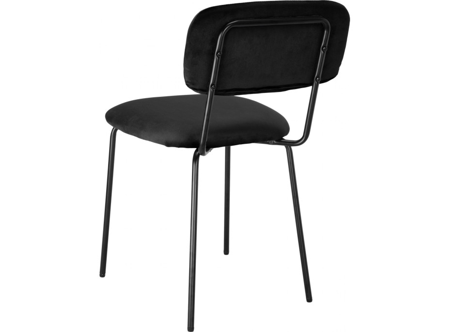 Jedálenská stolička LOUIS Velvet - čierna