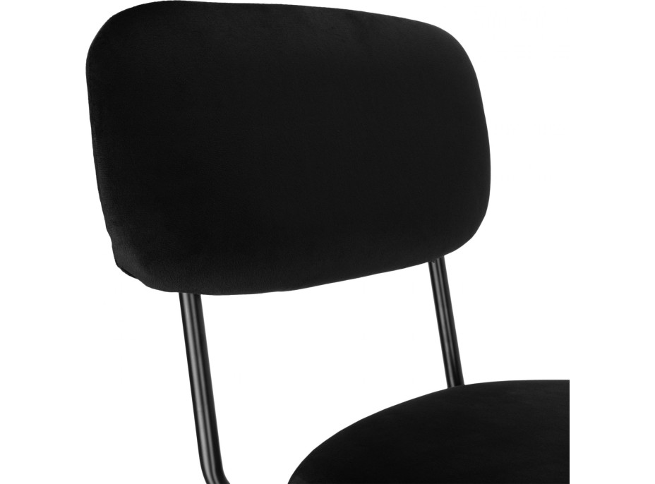 Jedálenská stolička LOUIS Velvet - čierna