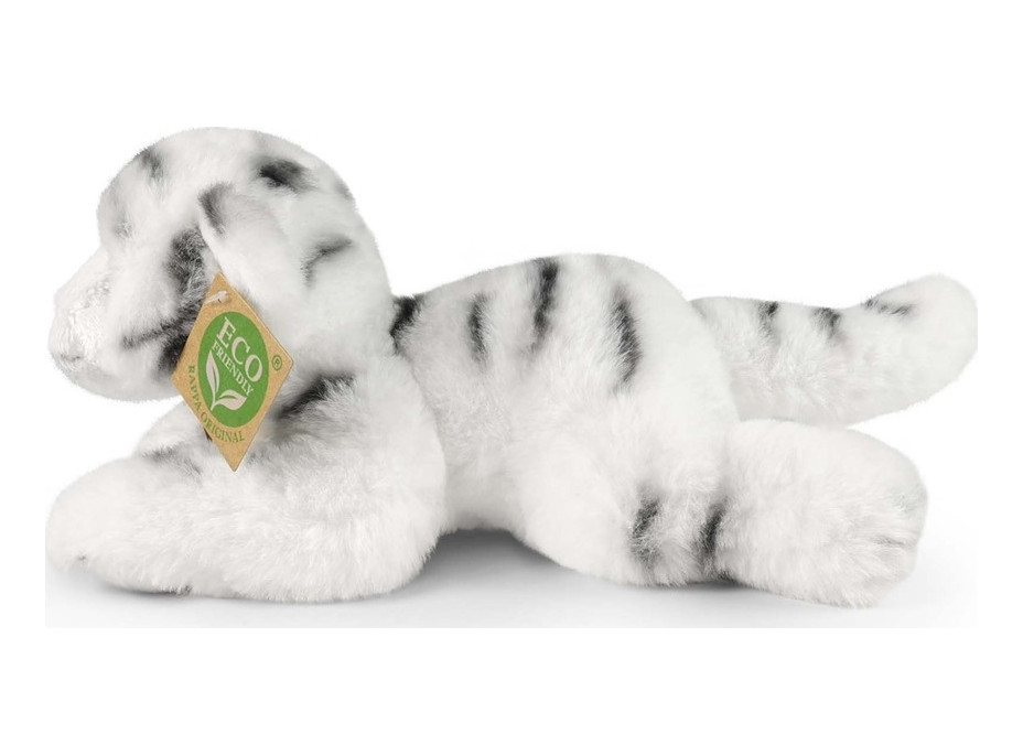 Rappa Plyšový tiger biely ležiaci 17 cm ECO-FRIENDLY