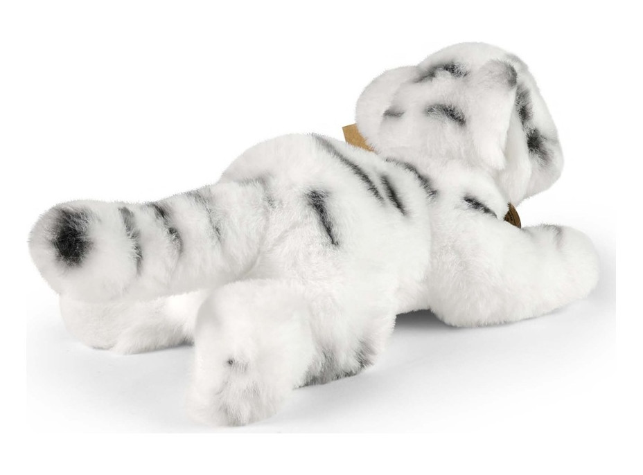 Rappa Plyšový tiger biely ležiaci 17 cm ECO-FRIENDLY