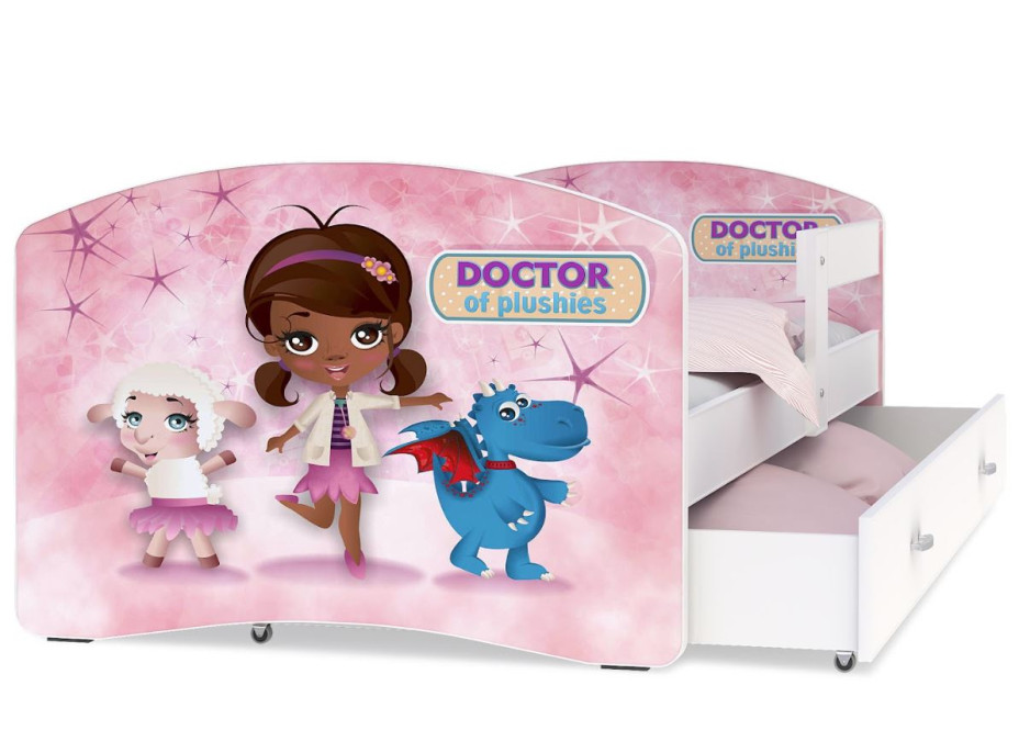 Detská posteľ LUCY so zásuvkou - 180x90 cm - DOCTOR OF plushies