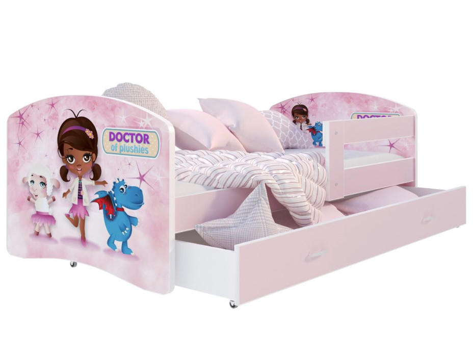 Detská posteľ LUCY so šuplíkom - 180x80 cm - DOCTOR OF PLUSHIES