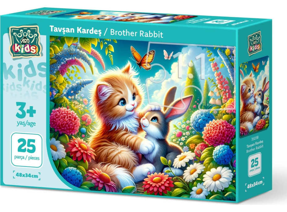 ART PUZZLE Puzzle Brašna králiček 25 dielikov