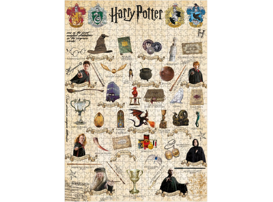 DODO Puzzle Harry Potter: Manuál pre kúzelníkov 770 dielikov
