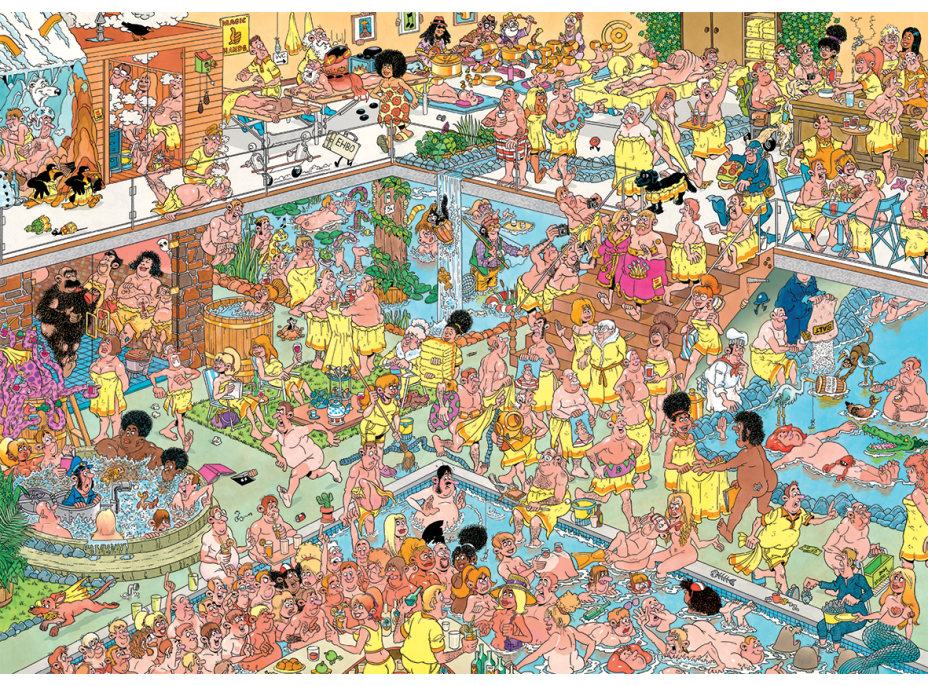 JUMBO Puzzle JvH Tak trochu iné wellness 1000 dielikov