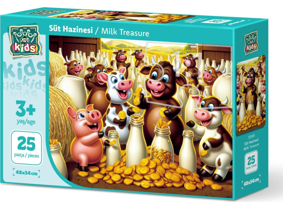 ART PUZZLE Puzzle Mliečny poklad 25 dielikov
