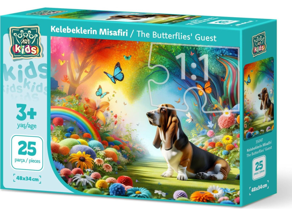 ART PUZZLE Puzzle Motýlí návštevník 25 dielikov