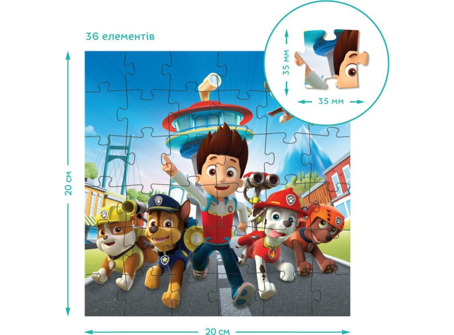 DODO Puzzle Tlapková patrola: Pripravenie do akcie 3v1 (25,36,54 dielikov)