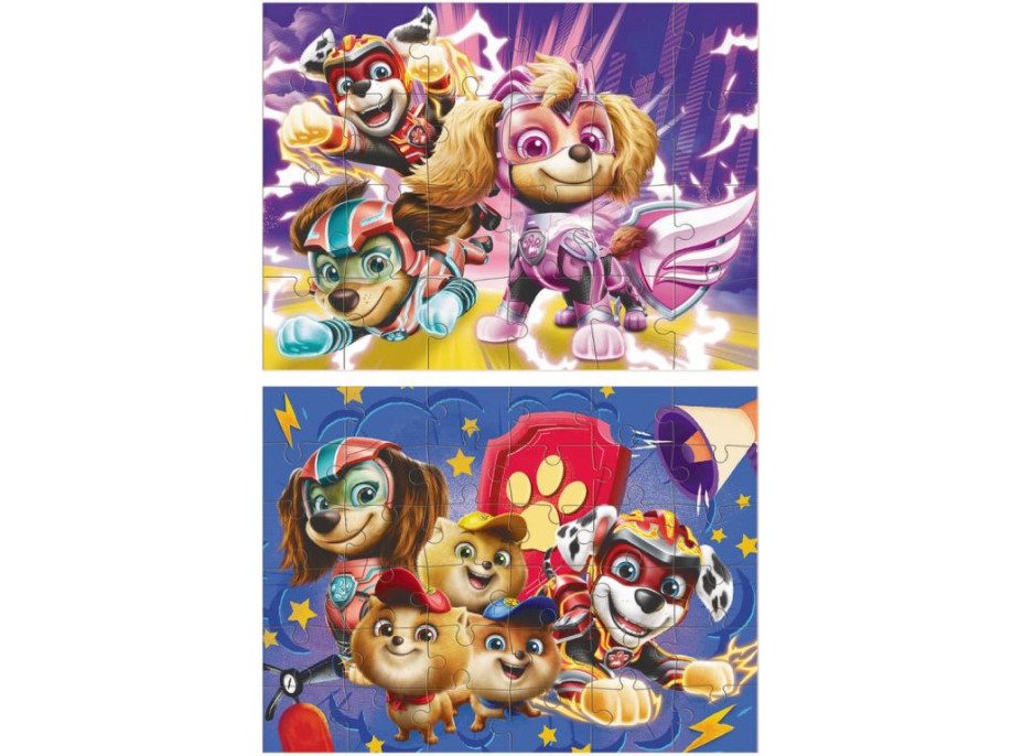 DODO Puzzle Tlapková patrola: Tlapky zachraňujú svet 2v1 (24 a 36 dielikov)