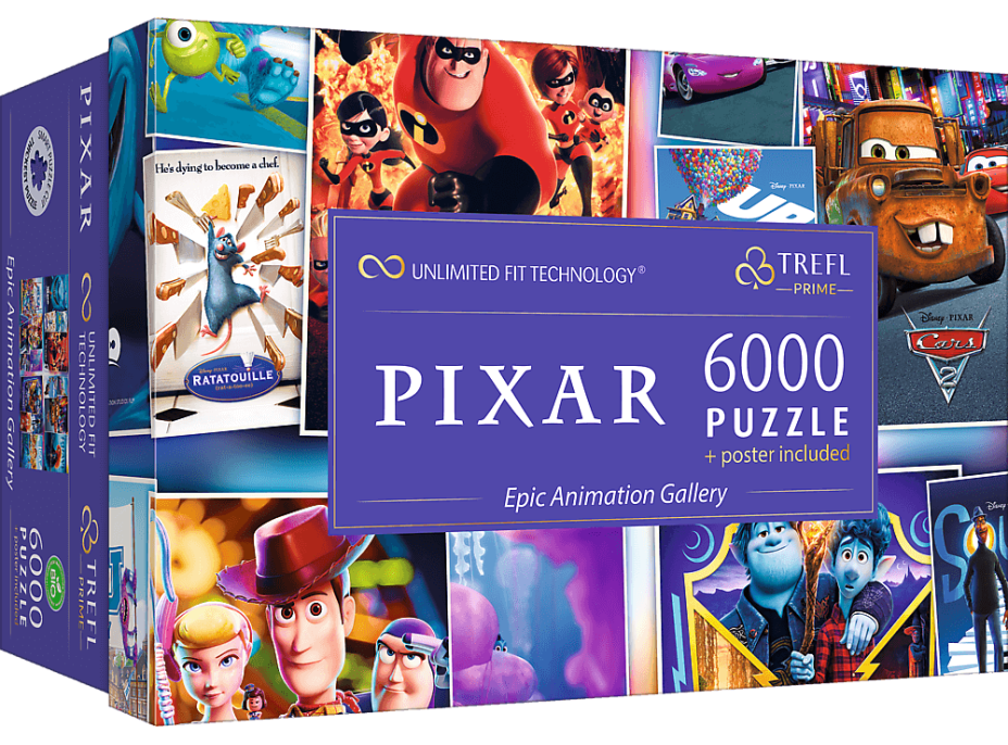 TREFL Puzzle UFT Epická animovaná galéria Disney Pixar 6000 dielikov