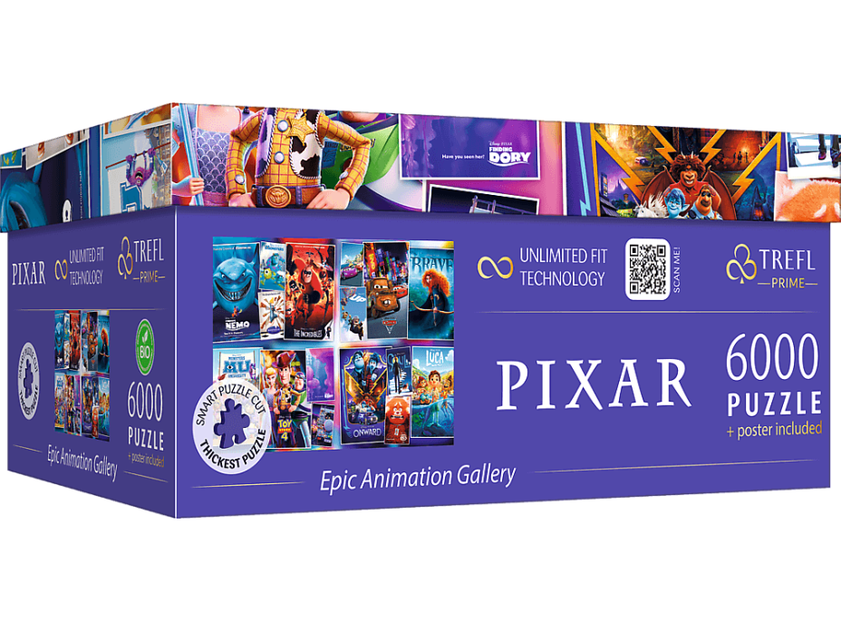 TREFL Puzzle UFT Epická animovaná galéria Disney Pixar 6000 dielikov