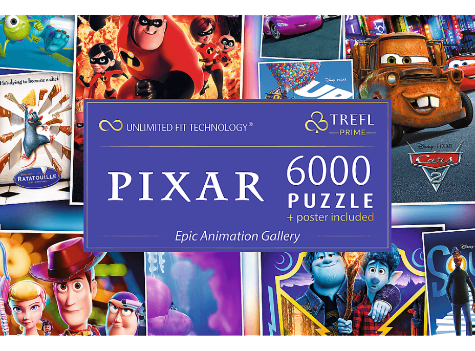 TREFL Puzzle UFT Epická animovaná galéria Disney Pixar 6000 dielikov