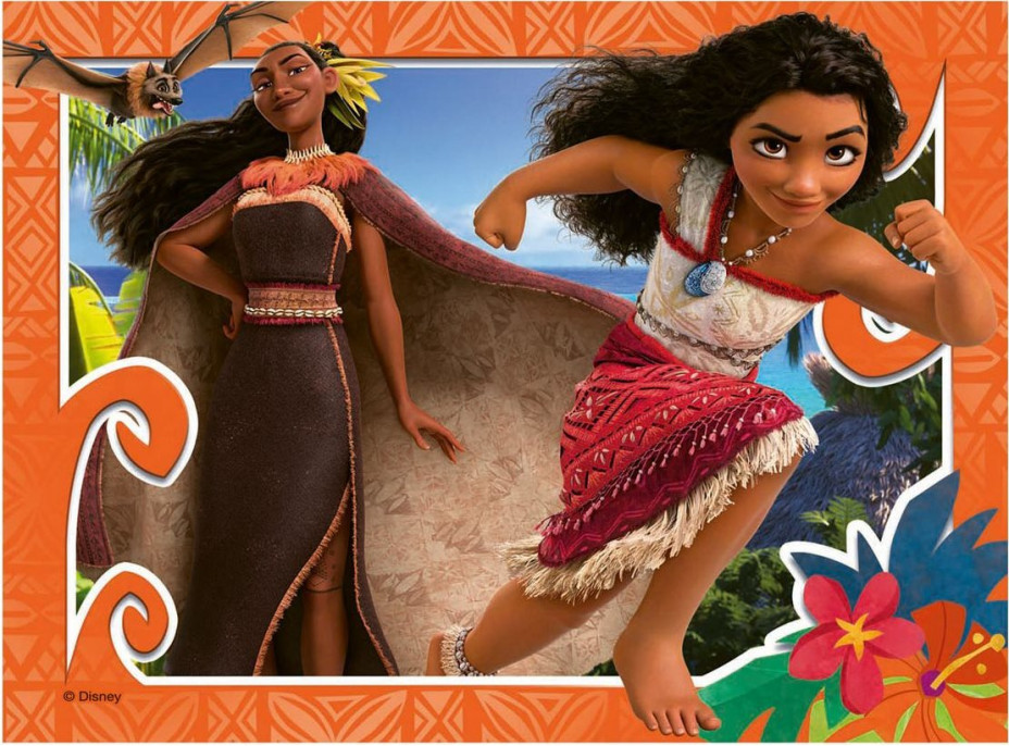 RAVENSBURGER Puzzle Vaiana 2, 4v1 (12,16,20,24 dielikov)