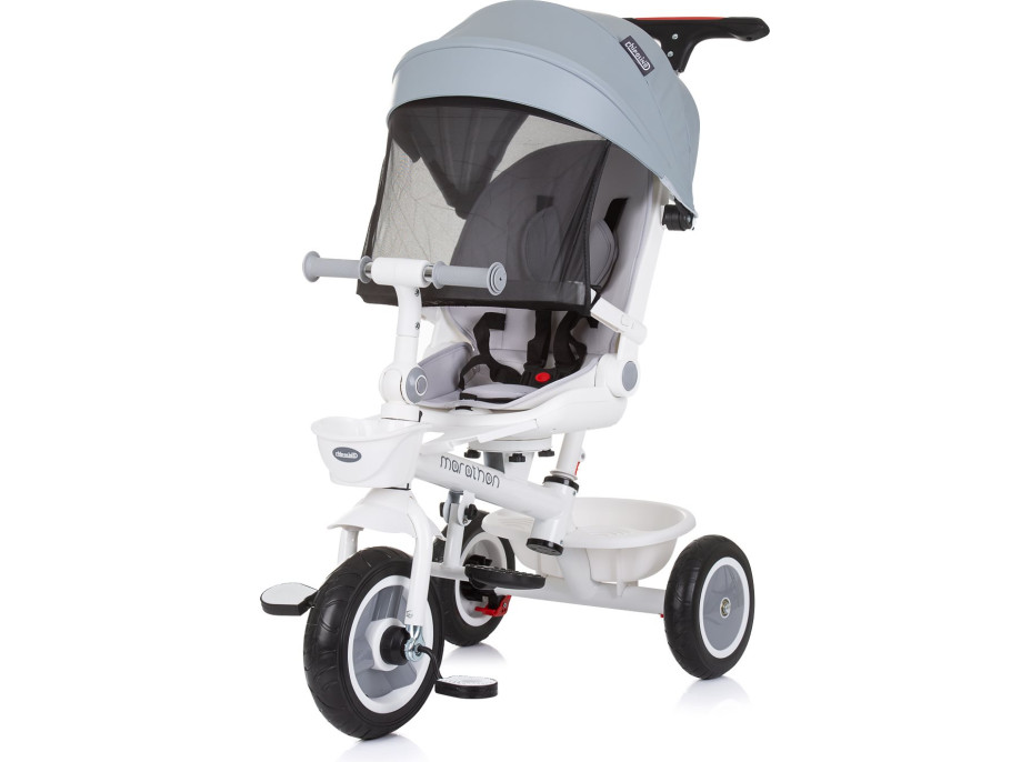 CHIPOLINO Trojkolka so strieškou Marathon 2v1 Ash Grey