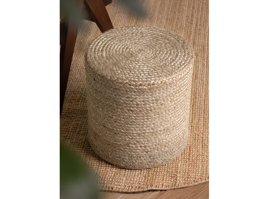 Sedací vak JUTTA POUF 106235 Beige/Grey