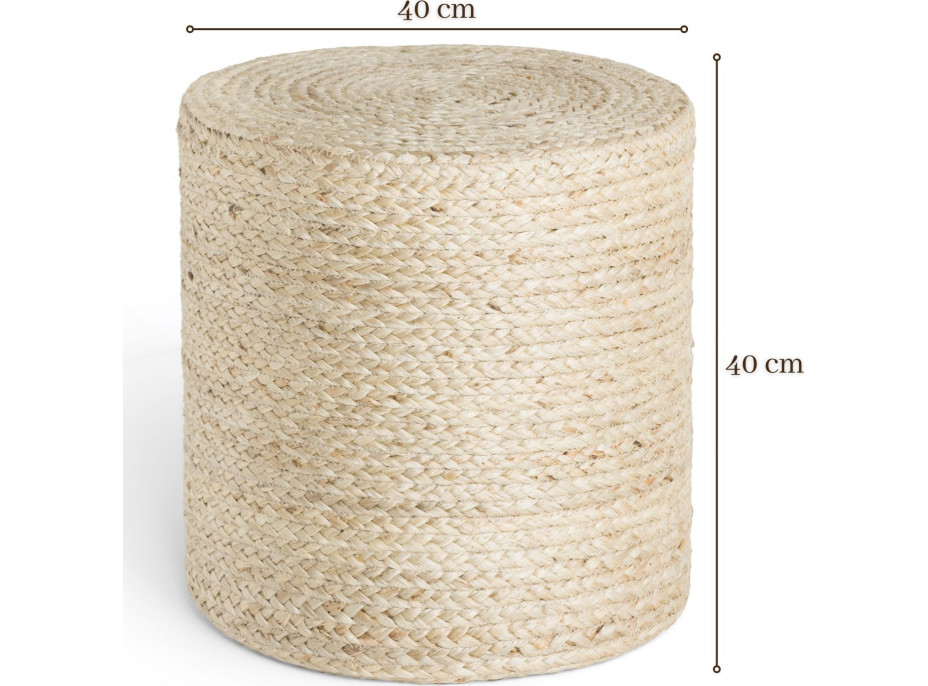 Sedací vak JUTTA POUF 106236 Ivory