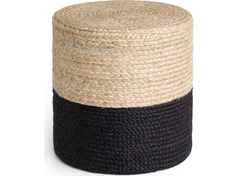 Sedací vak JUTTA POUF 106237 Beige/Black