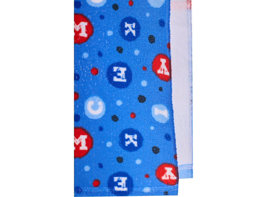 Detská rýchloschnúca osuška s kapucňou MICKEY MOUSE 50x100 cm - modrá