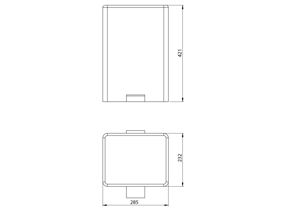 Sapho Odpadkový kôš 12l, Soft Close, nerez mat DR102