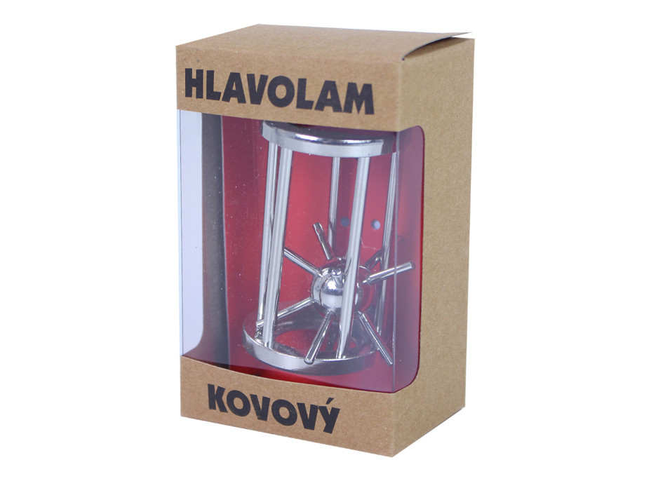 Hlavolam ježko v klietke kovový