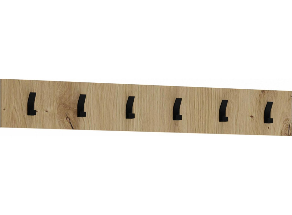 Vešiak na oblečenie CLIF - 100 cm - dub artisan
