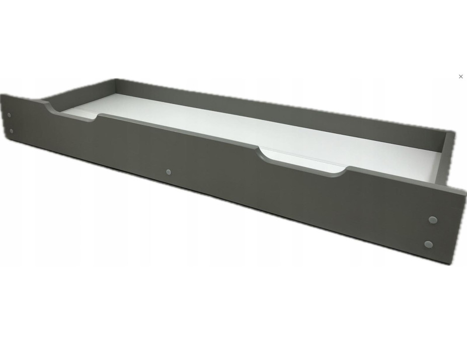 Detská posteľ z masívu borovice FRANK - 200x90 cm - šedá