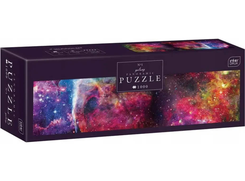 INTERDRUK Panoramatické puzzle: Galaxy: Vesmír 1000 dielikov