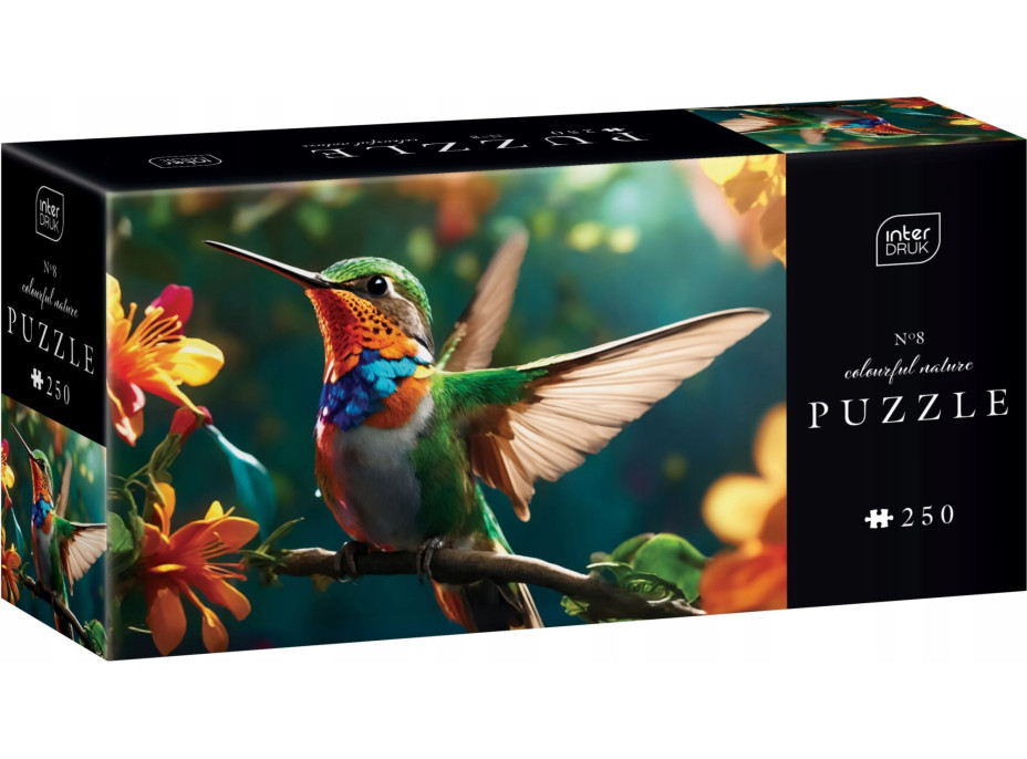 INTERDRUK Puzzle Colorful Nature: Kolibrík 250 dielikov