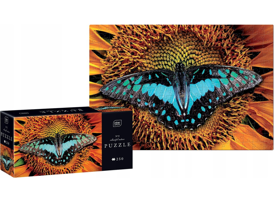 INTERDRUK Puzzle Colorful Nature: Motýľ 250 dielikov
