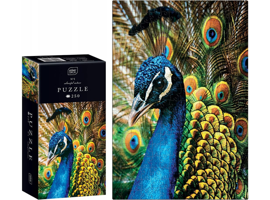 INTERDRUK Puzzle Colorful Nature: Páv 250 dielikov