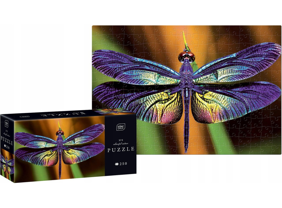 INTERDRUK Puzzle Colorful Nature: Vážka 250 dielikov