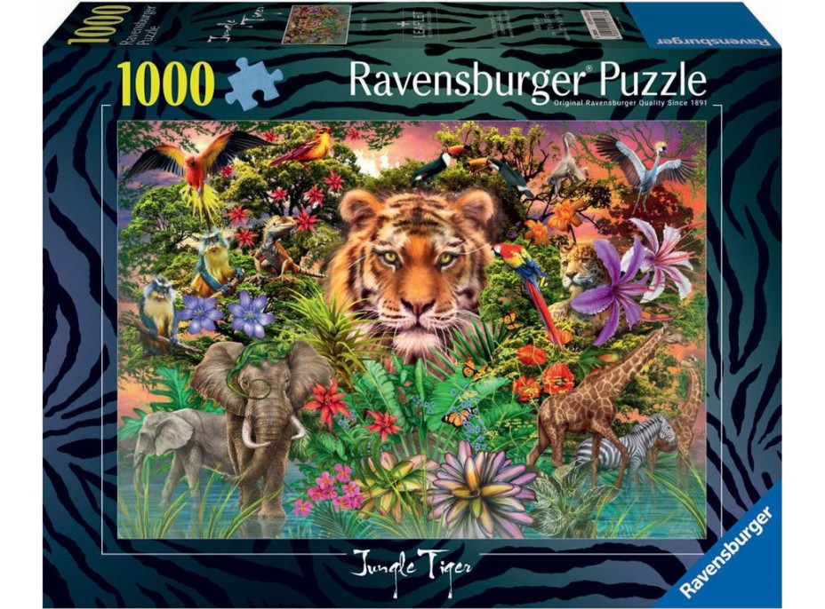 RAVENSBURGER Puzzle Exotické zvieratá 1000 dielikov