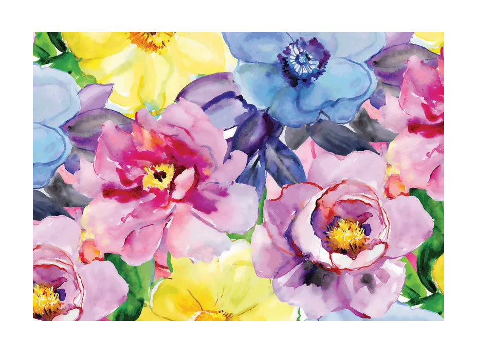 INTERDRUK Puzzle Flowers: Farebné kvety 500 dielikov