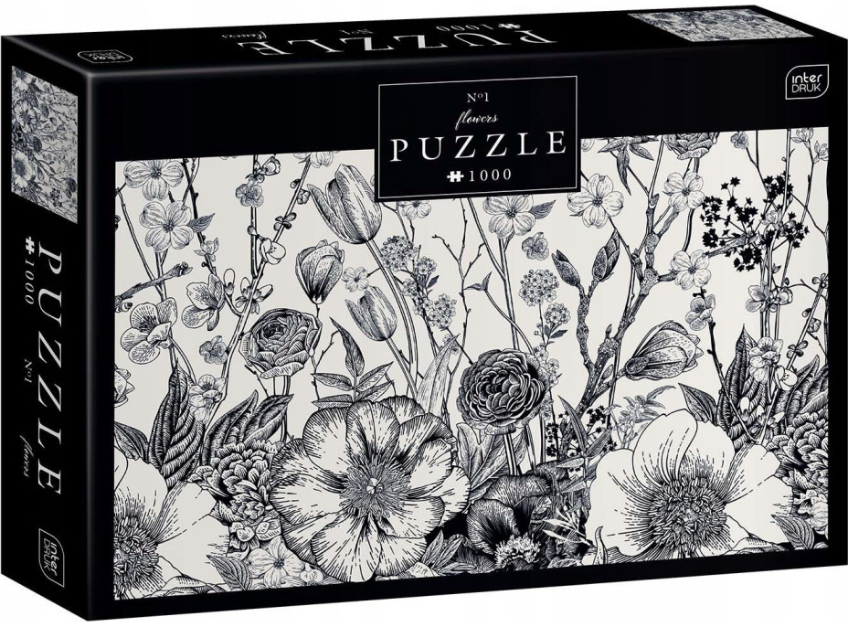 INTERDRUK Puzzle Flowers: Jarné kvety 1000 dielikov