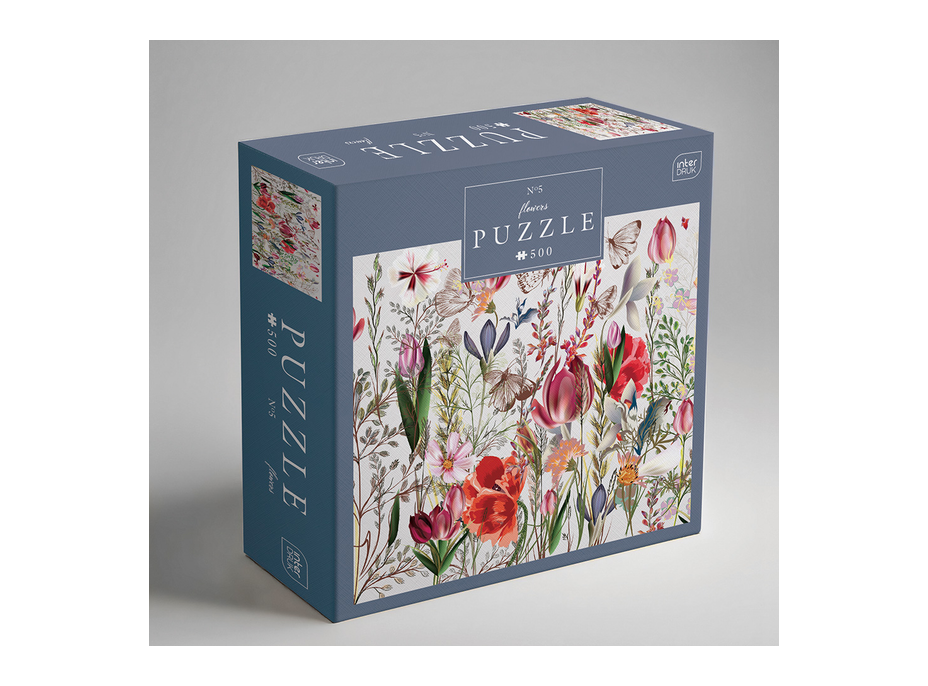 INTERDRUK Puzzle Flowers: Lúčne kvetí 500 dielikov