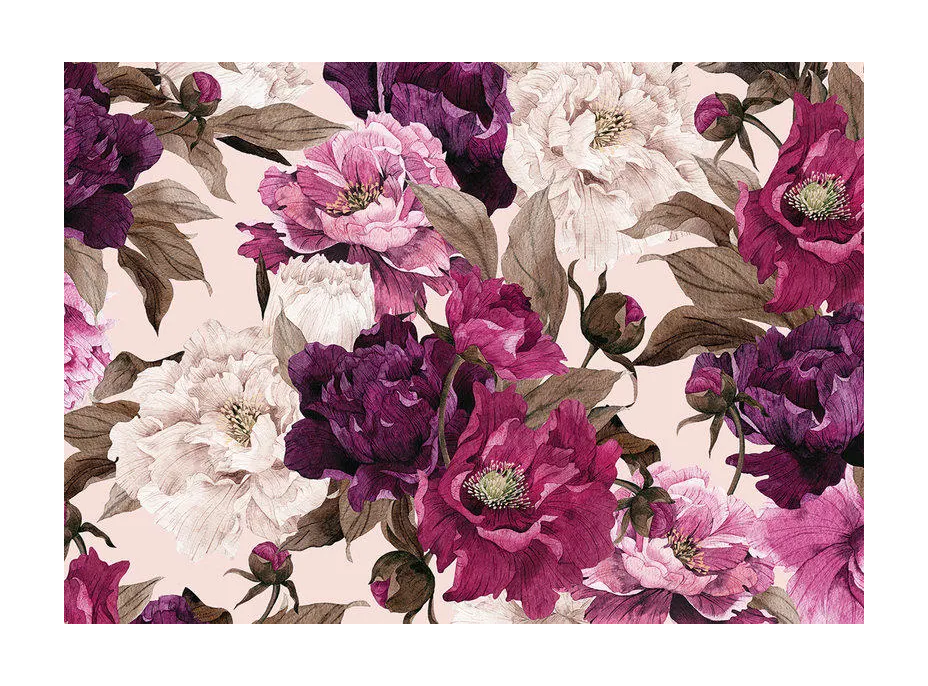 INTERDRUK Puzzle Flowers: Pivonky 500 dielikov