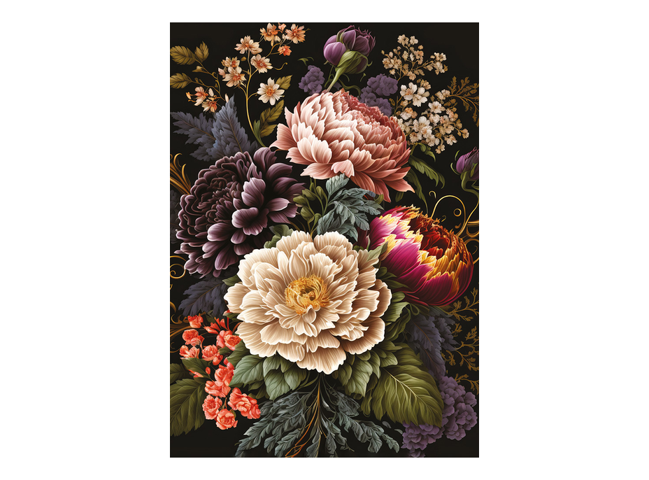 INTERDRUK Puzzle Flowers: Pivonky v rozpuku 500 dielikov