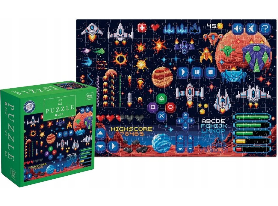 INTERDRUK Puzzle so samolepkami Hra 250 dielikov