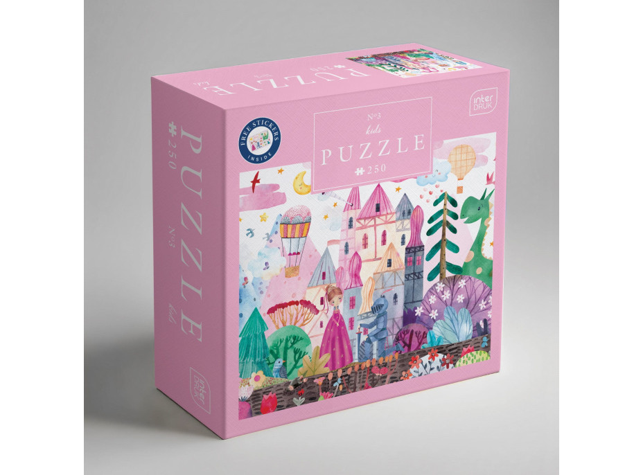 INTERDRUK Puzzle so samolepkami Zámok 250 dielikov